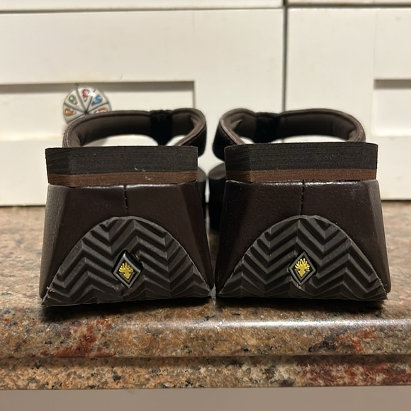 Platform Wedge Sandals by Volatile in Brown - Picture 5 of 11